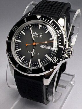 MIDO 2025 Ocean Star 40mm Steel Automatic Day Date Watch Gray Dial Box Papers